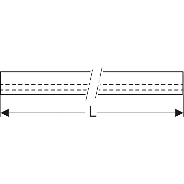 PROFILO COLLETTORE PER SCARICO A PARETE DOCCIA 'COMBIFIX'  Acciaio Inox Spazzolato  115 cm     GEBERIT