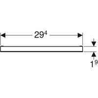 COPERTURA PER SCARICO A PARETE 'COMBIFIX E DUOFIX' GEBERIT  Piastrellabile,senza telaio     GEBERIT