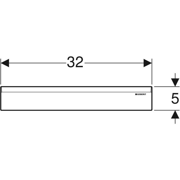 COPERTURA PER SCARICO A PARETE 'COMBIFIX E DUOFIX' GEBERIT  Nero Opaco     GEBERIT