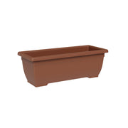 Vaso Rettangolare a Cassettone Indoor e Outdoor Tora Clay 60x25 cm in Plastica Argilla