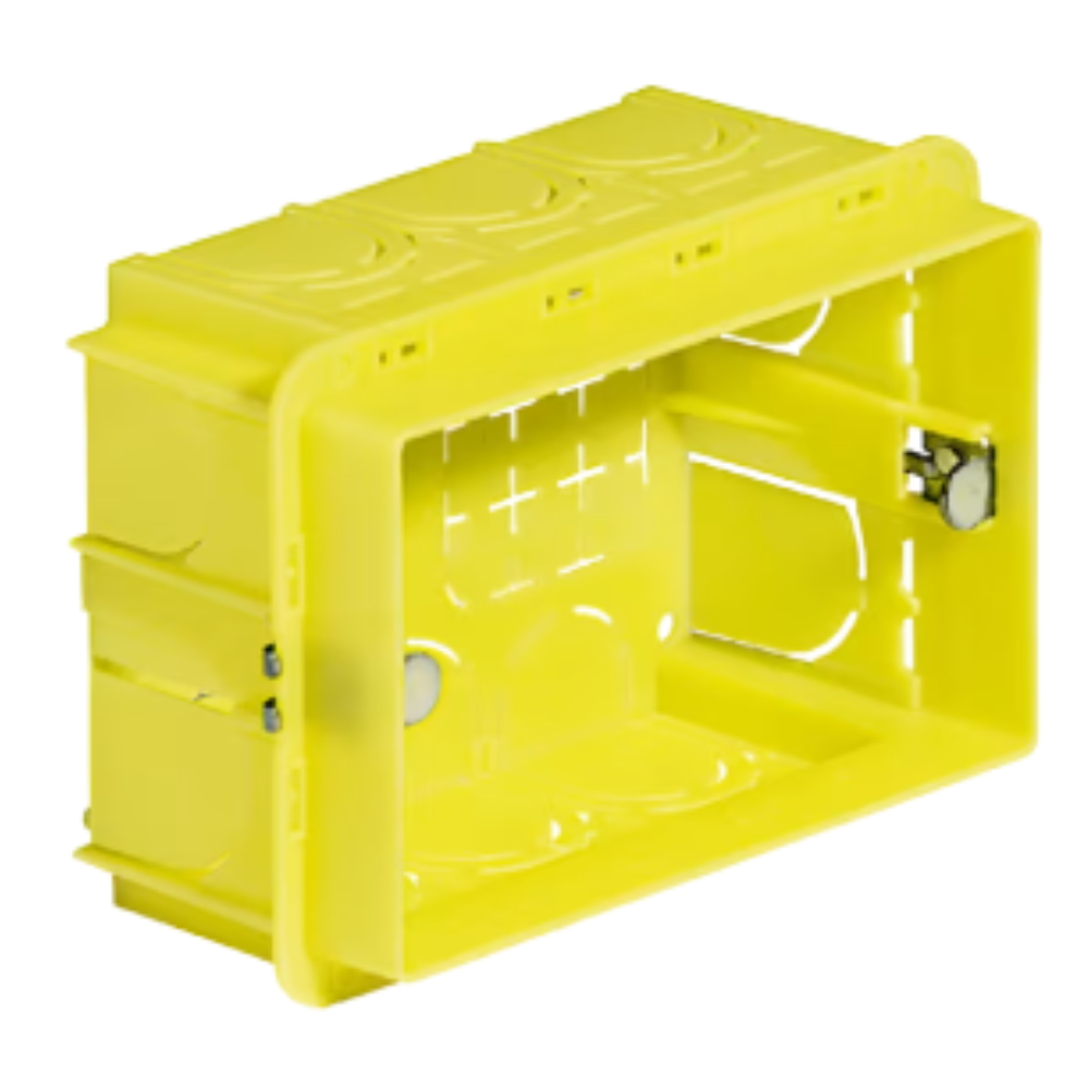 Bticino bti503e kit 10pz scatole incasso 3 moduli civili gialle