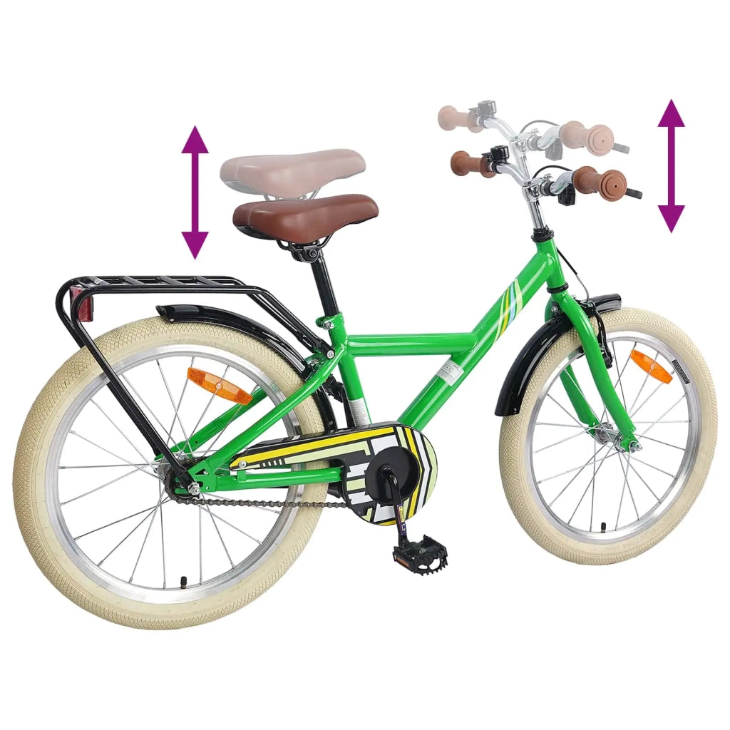 Bicicletta per Bambini 24 Pollici per 8-12 anni Verde 42009506