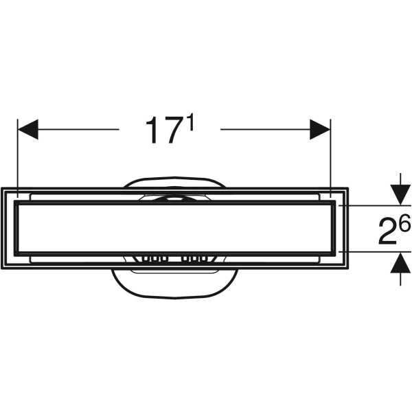 CANALINA DOCCIA 'CLEANLINE PIASTRELLABILE'  Personalizzabile / Acciaio Inox spazzolato     GEBERIT