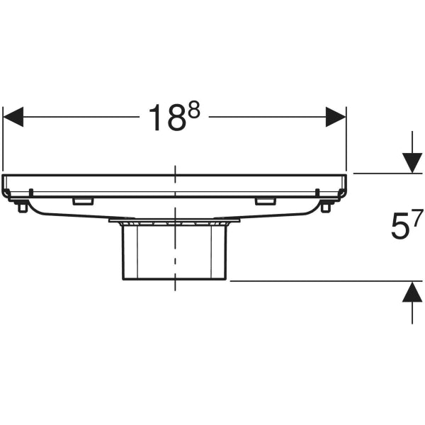 CANALINA DOCCIA 'CLEANLINE PIASTRELLABILE'  Personalizzabile / Acciaio Inox spazzolato     GEBERIT