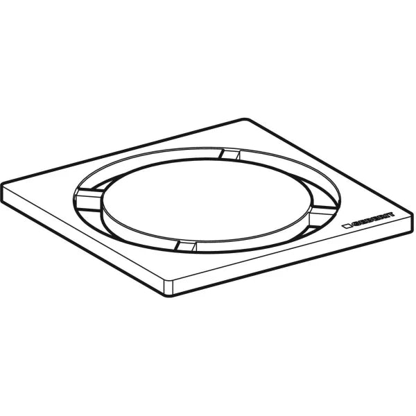 GRIGLIA INOX PER SIFONE DOCCIA DESIGN  8x8 rotondo GEBERIT