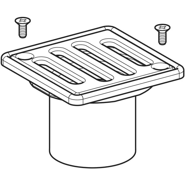 GRIGLIA INOX PER SIFONE DOCCIA AVVITATA  8x8 GEBERIT
