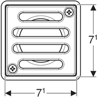 GRIGLIA INOX PER SIFONE DOCCIA AVVITATA  8x8 GEBERIT