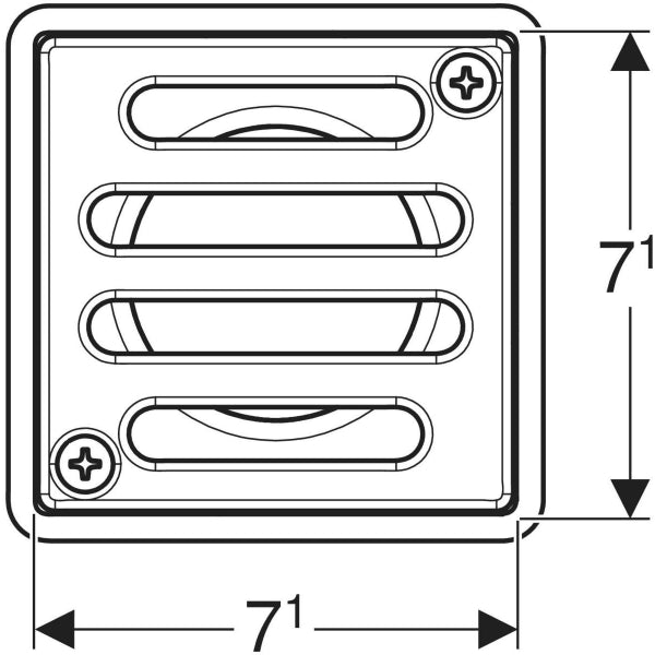GRIGLIA INOX PER SIFONE DOCCIA AVVITATA  8x8 GEBERIT