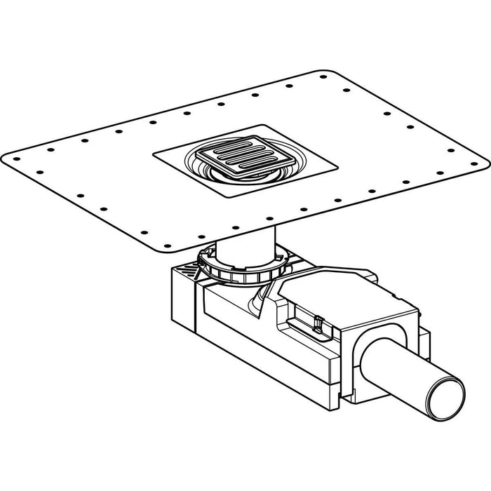 SIFONE PER DOCCIA A PAVIMENTO  H. Massetto 90220 GEBERIT