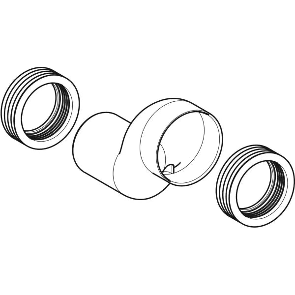 Kit raccordo diritto Geberit per vaso sospeso, disassato 3 cm GEBERIT