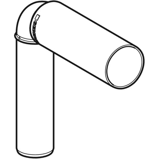 Curva tecnica 90° Geberit Silent-PP prolungata 50 48