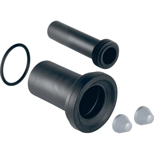 Set per allacciamento Geberit per WC sospeso, lunghezza 18,5 cm, con guarnizione a labbro