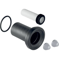 Set per allacciamento Geberit per WC sospeso, lunghezza 18,5 cm, con guarnizione a labbro