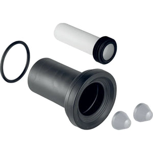 Set per allacciamento Geberit per WC sospeso, lunghezza 18,5 cm, con guarnizione a labbro