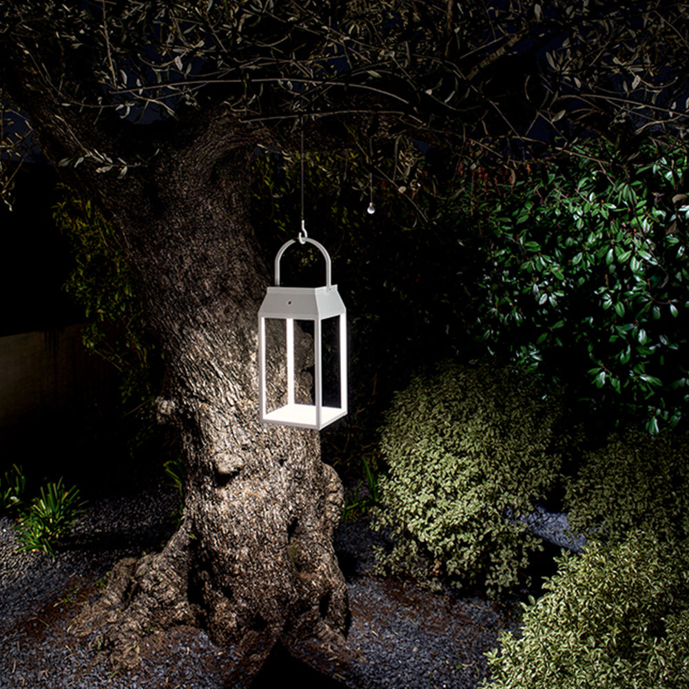 Lanterna Moderna Alluminio Bianco Led 3W 3000K Ricaricabile