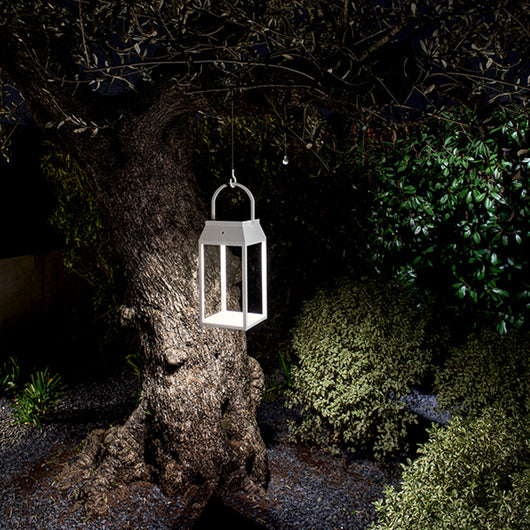 Lanterna Moderna Alluminio Bianco Led 3W 3000K Ricaricabile