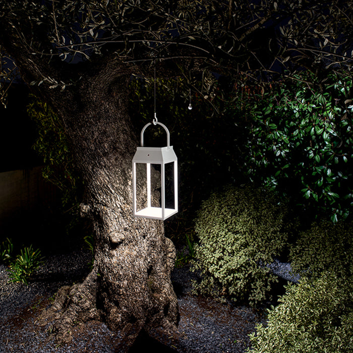 Lanterna Moderna Alluminio Bianco Led 3W 3000K Ricaricabile