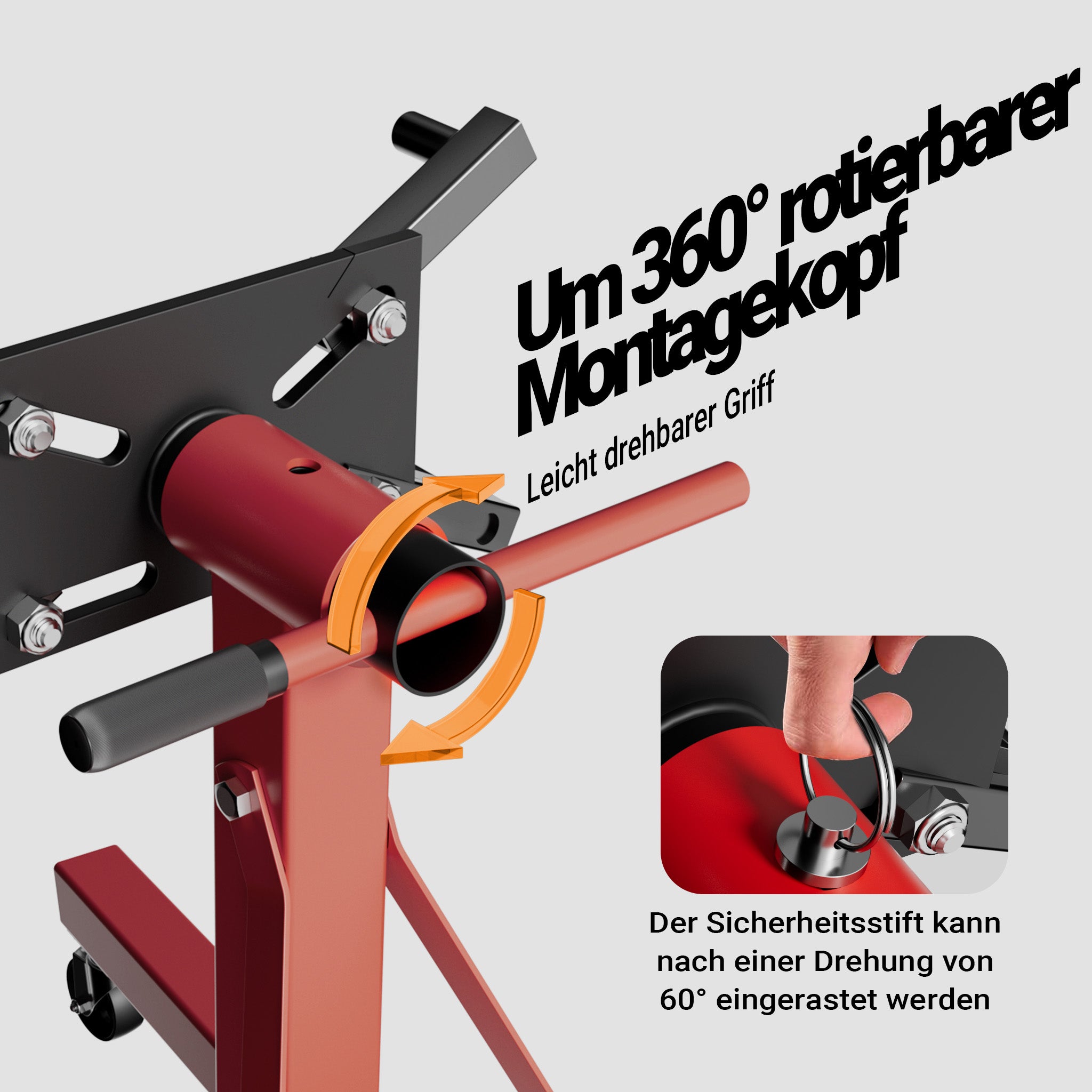 Cavalletto di sostegno per motore max 900 kg Sollevatore motore