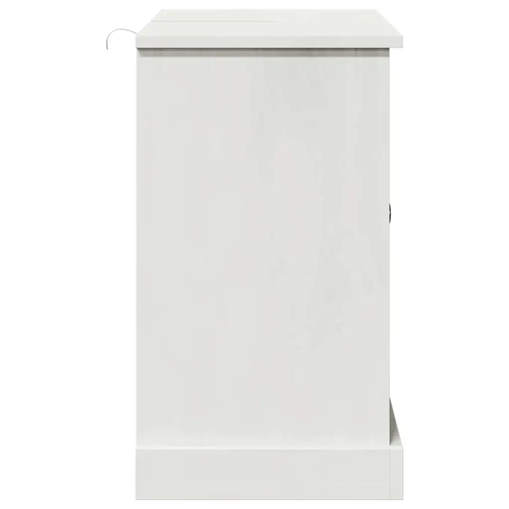 Mobile Lavabo con porta-Armadietto da bagno VIGO bianco anticato 67.5 x 34 x 59 cm