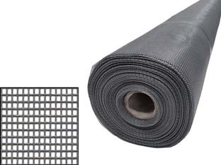 ZANZARIERA IN FIBRA DI VETRO 18/16- - maglia 18/16 - cm.150 x mt.30 - colore grigio - 1 rotolo PHIFER