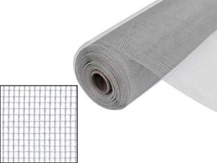 ZANZARIERA IN ALLUMINIO BRITE KOTE 18/16- - maglia 18/16 - cm.60 x mt.30 - colore argento - 1 rotolo PHIFER