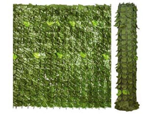 SIEPE ORNAMENTALE ARTIFICIALE CON FOGLIE LAURO- - mt.10x1h. - 1 rotolo T-REX