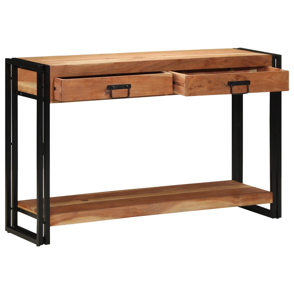 Tavolo Consolle  120x33x75 cm Legno Massello di Acacia