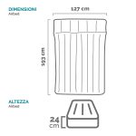 MATERASSO GONFIABILE CAMPING MATS DOPPIO  cm.193x127x24h.  peso kg.3,80 (67999)    INTEX