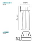 MATERASSO GONFIABILE CAMPING MATS SINGOLO  cm.184x67x17h.  peso kg.1,70 (67997)    INTEX