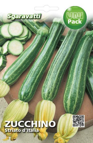SEMI PER ORTAGGI E VEGETALI zucchino striato d'Italia- 20 pezzi  - SGARAVATTI