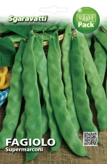 SEMI PER FAGIOLI fagiolo rampicante supermarconi - gr 100- 5 pezzi  - SGARAVATTI