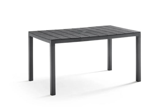 TAVOLO IN POLIPROPILENE SINGOLO 'KING' cm 146x86x h.74 - grafite  - BICA