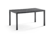 TAVOLO IN POLIPROPILENE SINGOLO 'KING' cm 146x86x h.74 - grafite  - BICA