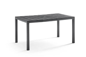 TAVOLO IN POLIPROPILENE SINGOLO 'KING' cm 146x86x h.74 - grafite  - BICA