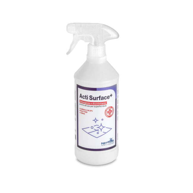 DETERGENTE DISINFETTANTE 'ACTISURFACE +' ml 750- 6 pezzi  - NETTUNO