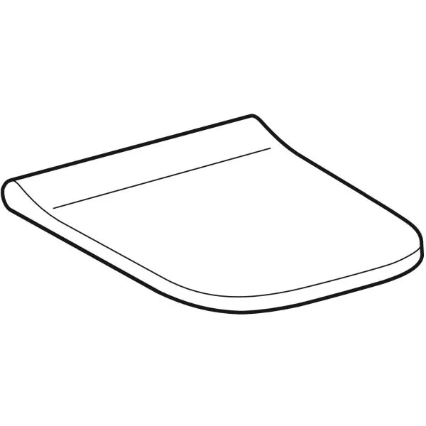 Sedile coprivaso copriwater Geberit Smyle Square, design slim Chiusura ammortizzata soft close