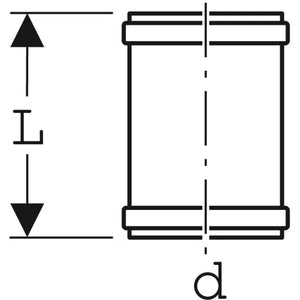 MANICOTTO DOPPIO BICCHIERE SCORREVOLE PP-HTS - DM 50 - 20 pezzi - GEBERIT