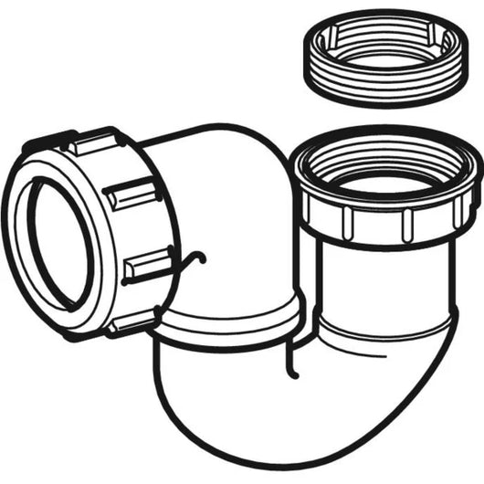 SIFONE PER VASCA e doccia IN PP  11/2  11/4 Uscita Ø 40 GEBERIT