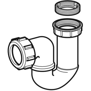 SIFONE PER PIATTO DOCCIA IN PP  11/211/4 Uscita Ø 40     GEBERIT