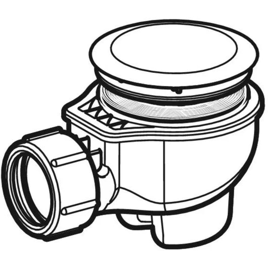 PILETTA PER PIATTO DOCCIA FORO 60 CON PIATTELLO  Uscita Ø 40 H 8,5 GEBERIT