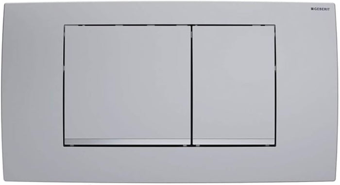 PLACCA DI COMANDO TWIN LINE30 DOPPIO TASTO CROMO OPACO GEBERIT 115.899.JQ.1