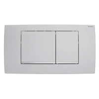 PLACCA DI COMANDO TWIN LINE30 DOPPIO TASTO CROMO OPACO GEBERIT 115.899.JQ.1