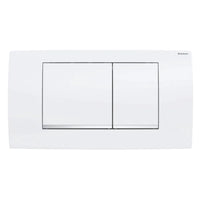 PLACCA DI COMANDO TWIN LINE30 DOPPIO TASTO BIANCA CROMO GEBERIT 115.899.KJ.1