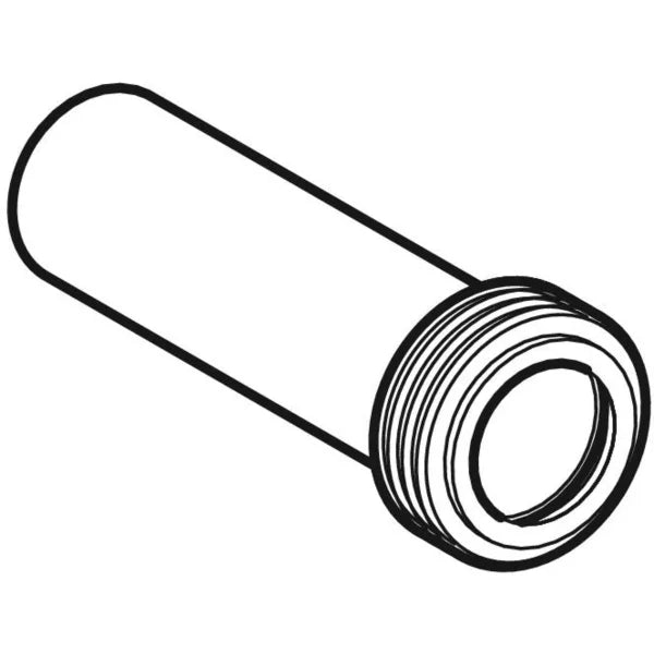 CANOTTO NERO PE A SALDARE CON MORSETTO  Ø 45  Cm. 18,5 GEBERIT