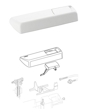 COPERCHIO CON TASTO PER CASSETTA ZAINO AP123 Bianco GEBERIT 240.151.11.1
