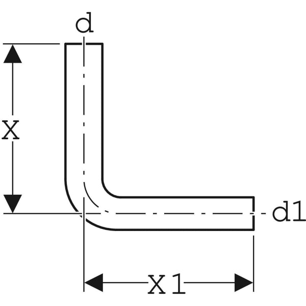 TUBO DI SCARICO BIANCO PER CASSETTA ZAINO GEBERIT  Ø 50x40 Cm. 65x35 GEBERIT