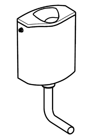 COPERCHIO CON PER CASSETTA esterna ZAINO AP116  Bianco GEBERIT 238.085.11.1