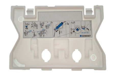 PLACCA DI PROTEZIONE SIGMA 8  Doppio scarico GEBERIT 242.418.00.1