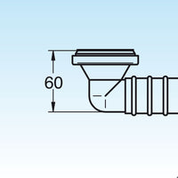 SIFONE SALVA SPAZIO PER LAVABO DISABILE Scarico Ø 32 LIRA