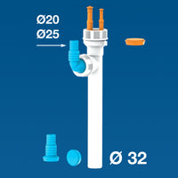 RACCORDO A TEE PER SCARICHI CONDENSA  Ø 32 LIRA
